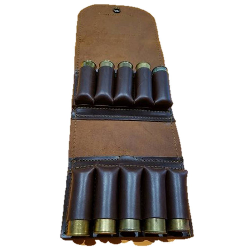 Estuche en curo para 5 cartuchos + 5 cartuchos