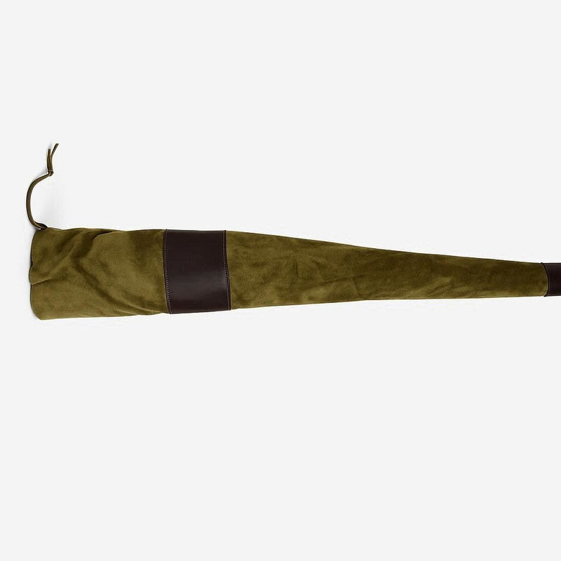Funda para rifle montado con visor en antelina.