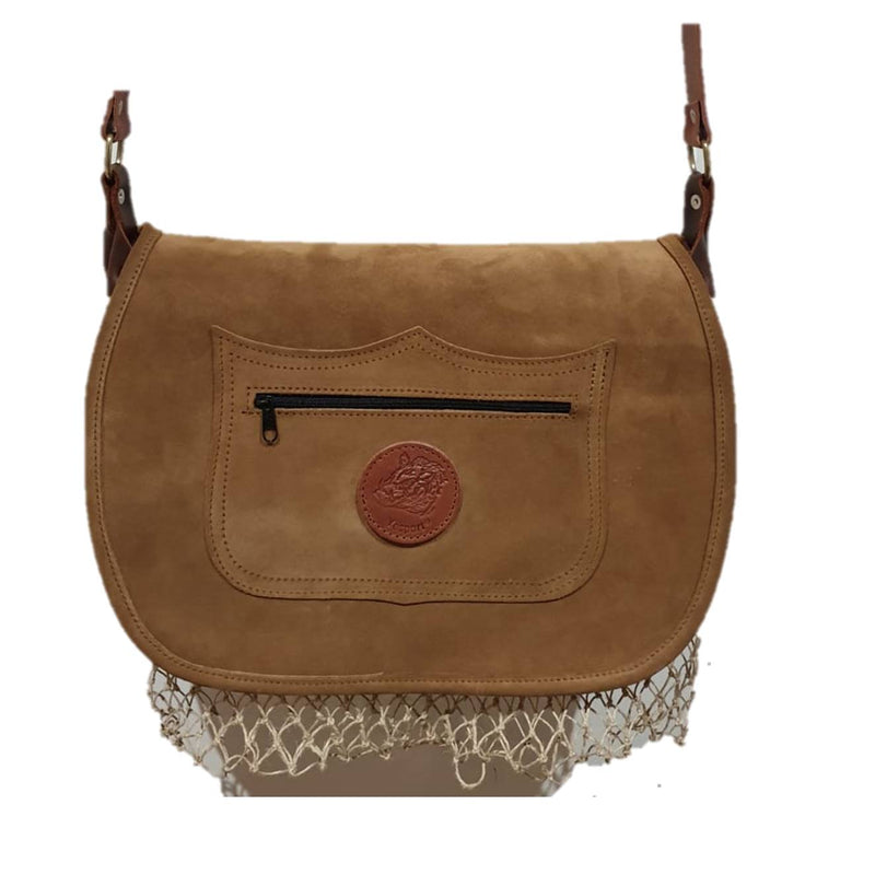 Morral caza serraje con red de cáñamo