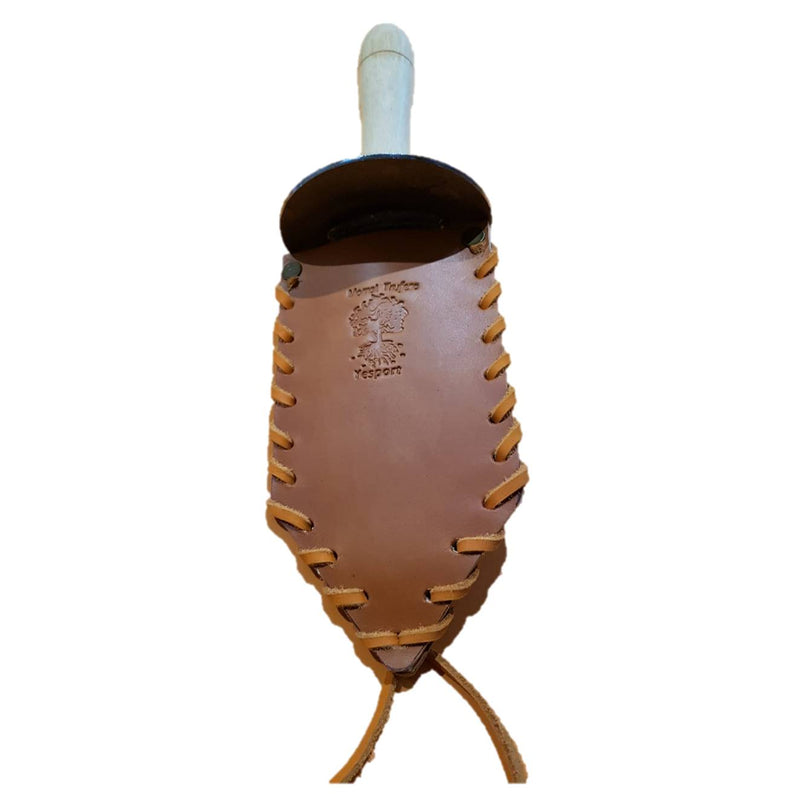 Funda para machete fabricado en cuero vaquetilla con detalles