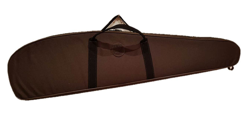 Funda acolchada para rifle con visor en cordura marrón. 120 cm