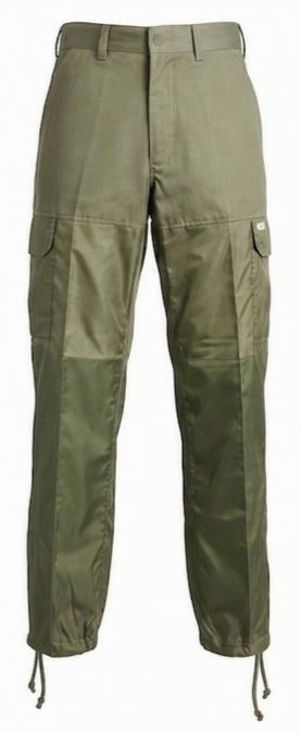 Pantalón de Caza Cargo verde kaki protección piernas pvc