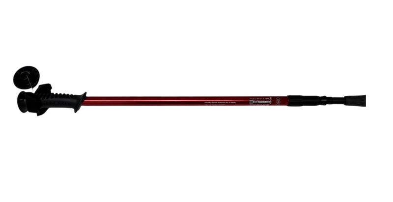 Bastón (Pareja) trekking fabricado en aluminio extensible 66-135 cm rojo