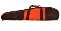 Funda acolchada para rifle montado con visor en cordura marrón y naranja 120 cm