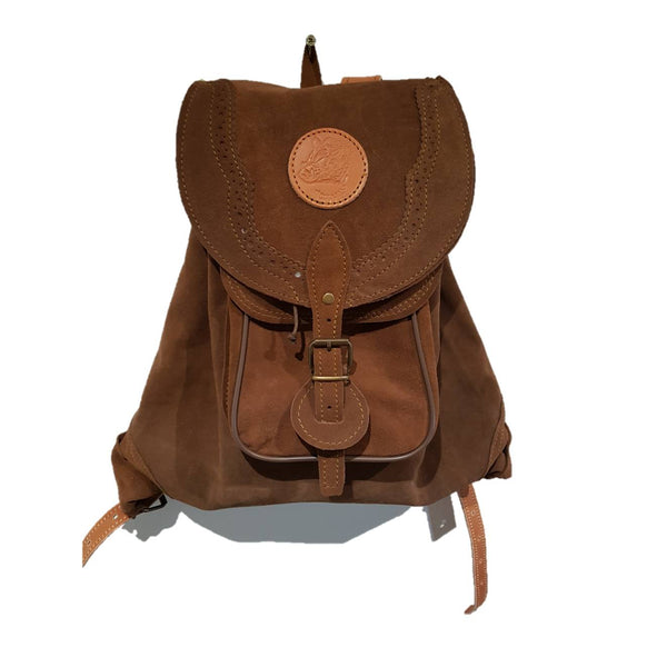 Zurrón mochila de caza serraje, bolsillo exterior