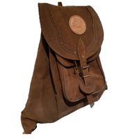 Zurrón mochila de caza serraje, bolsillo exterior