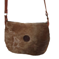 Morral trufero en piel de ciervo