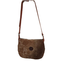 Morral trufero en piel de ciervo