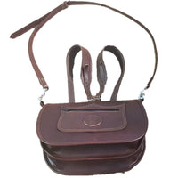 Morral Zurrón Trufero fabricado en piel con asas tipo mochila