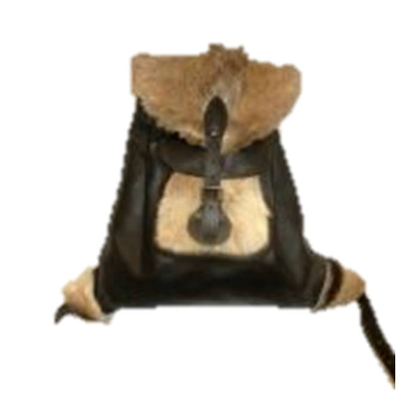Zurron grande fabricado en piel de ciervo artesanal