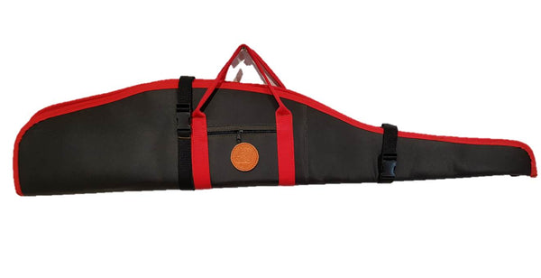 Funda doble para rifles con visor en cordura rojo y negro 120 cm