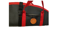 Funda doble para rifles con visor en cordura rojo y negro 120 cm