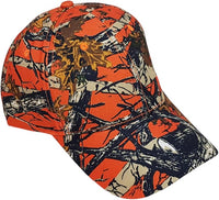 Visera con estampado de Camuflaje naranja