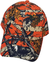 Visera con estampado de Camuflaje naranja