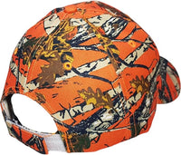 Visera con estampado de Camuflaje naranja