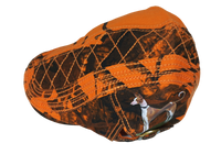 Gorra Boina plana  en color camuflaje naranja