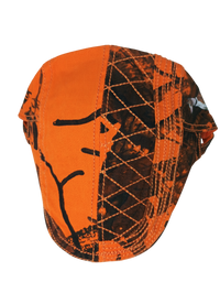 Gorra Boina plana  en color camuflaje naranja