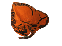 Gorra Boina plana  en color camuflaje naranja