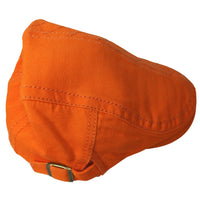 Gorra Boina plana  en color  naranja
