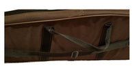 Funda acolchada para rifle con visor en cordura marrón. 120 cm