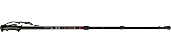 Bastón (Pareja) trekking fabricado en aluminio extensible 66-135 cm negro