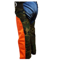 Pernera hombre lona mix naranja - camo.