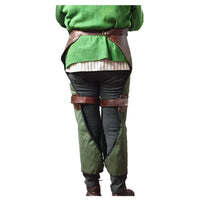 Zahon mujer lona caqui irrompible con refuerzos en cuero.