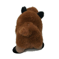 Peluche jabali, tacto suave en tono marrón.