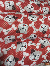 Cama acolchada para mascota con diferentes estampados 90 x 120 cm