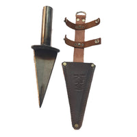 Porta machete en cuero con machete