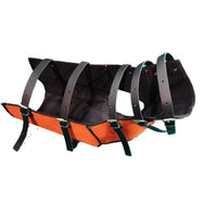 Chaleco  protección para perro de caza jabalí fabricado en material multicapa muy resistente en naranja