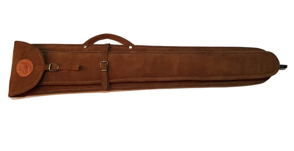 Funda para escopeta desmontada repetidora o semiautomática en serraje cierre tapeta 83 culata y 83 cañon