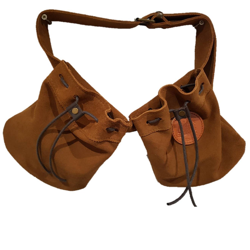 Faltriquera serraje dos bolsas con cinturón incluido