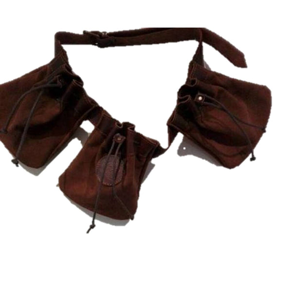 Faltriquera cetreria tres bolsas con cinturón incluido