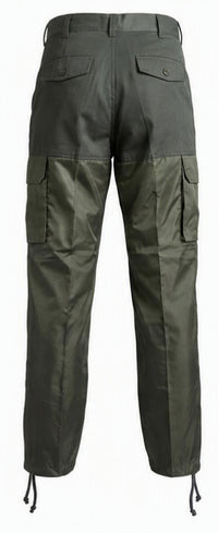 Pantalón de Caza Cargo verde oliva para caza con refuerzos  en piernas de pvc