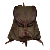 Zurron cordura verde con refuerzos en piel