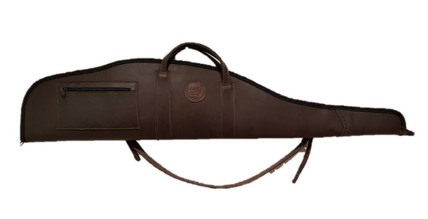Funda para rifle montado con visor fabricado en piel 120 cm