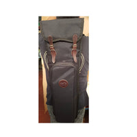 Mochila de lona cordura marrón oscuro para escopetas con forro,asas acolchadas