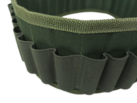 Canana Porta Cartuchos fabricada en cordura para calibre 12 y 20 para 28 cartuchos