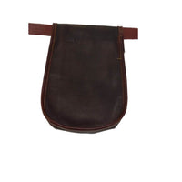 Una bolsa de ojeo-Bolsa portacartuchos en cuero, para llevar en el cinturón