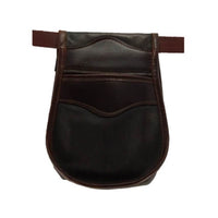 Una bolsa de ojeo-Bolsa portacartuchos en cuero, para llevar en el cinturón