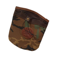 Una bolsa de ojeo en cordura lona camuflaje, para llevar en el cinturón