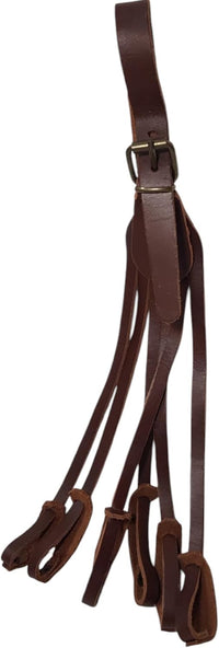 Porta Conejos y Liebres de Cuero Marrón, Correas Múltiples, Artesanal 6 clgadores
