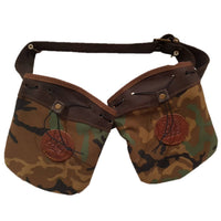 Faltriquera camuflaje dos bolsas con cinturón incluido