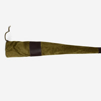 Funda para rifle montado con visor en antelina.