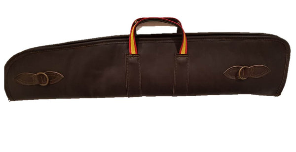 Funda para escopeta desmontada repetidora o semiautomática en piel tipo maleta 94x22 cm
