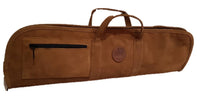 Funda para escopeta desmontada superpuesta o paralela  en serraje tipo maleta 82x24 cm