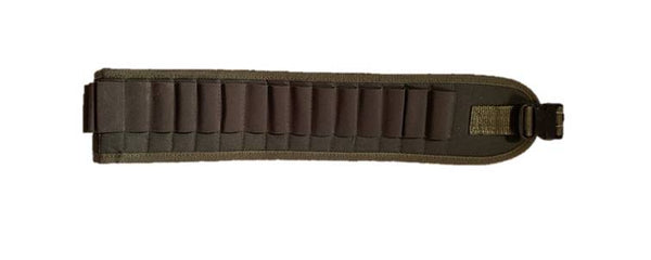 Canana en cordura verde tubos elásticos para calibre 12