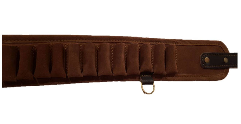 Canana cartuchos fabricado en serraje para cualquier calibre