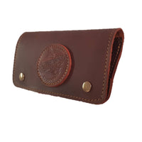 Estuche fabricado en cuero para 10 balas